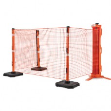 Barrière de sécurité enroulable RAPID ROLL, 100', orange avec sac de transport